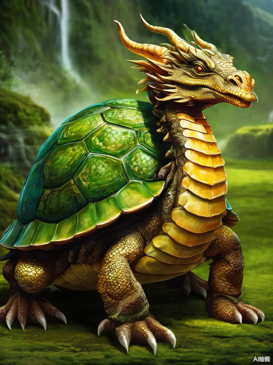 龙和龟生的儿子叫叫赑屃,又名霸下,鳌,龟趺,填下,龙龟等.