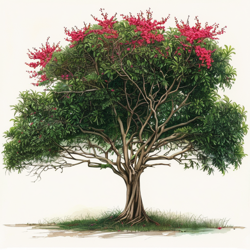 深情永驻的两棵木棉树