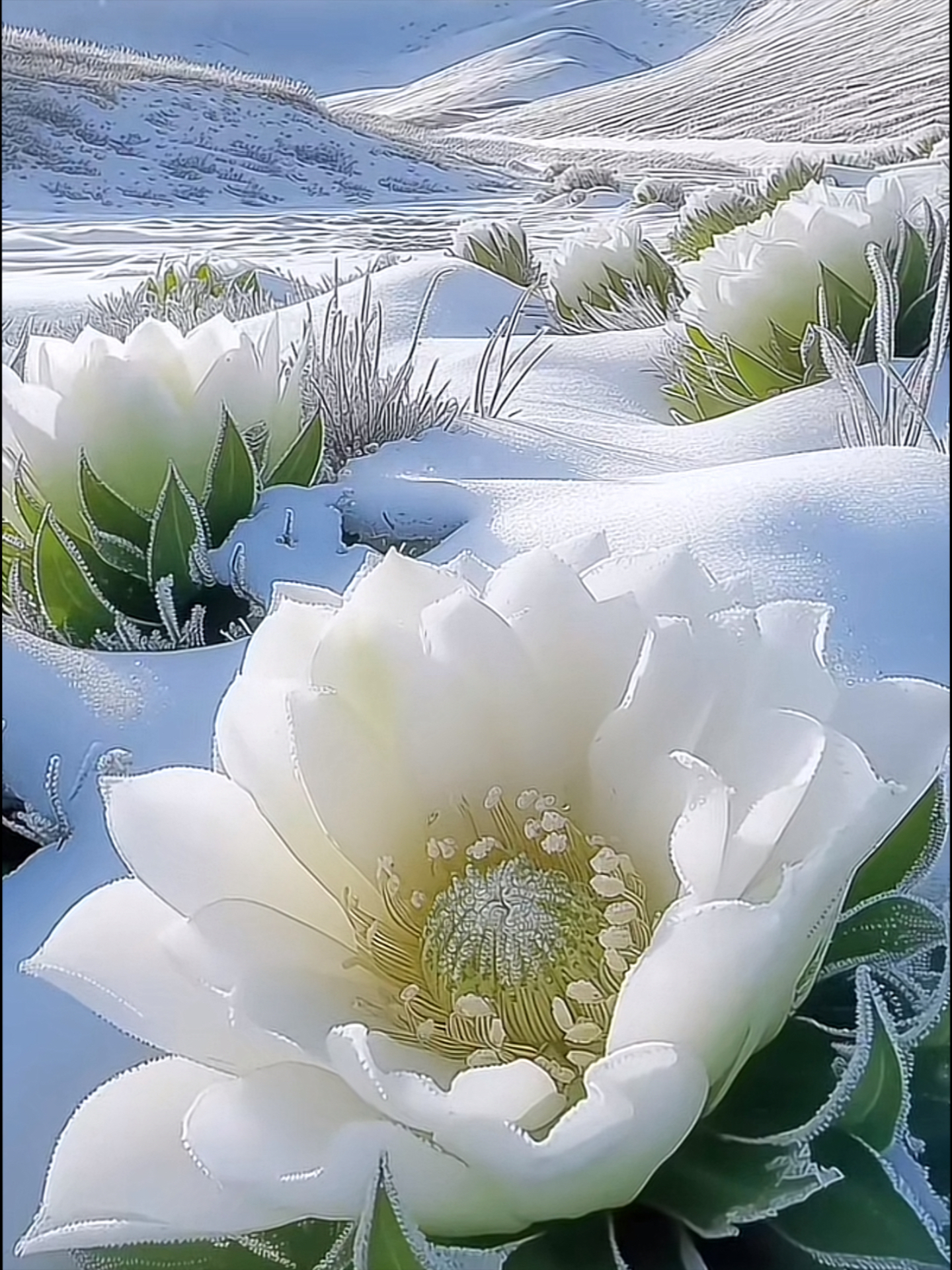 最美雪莲花图片