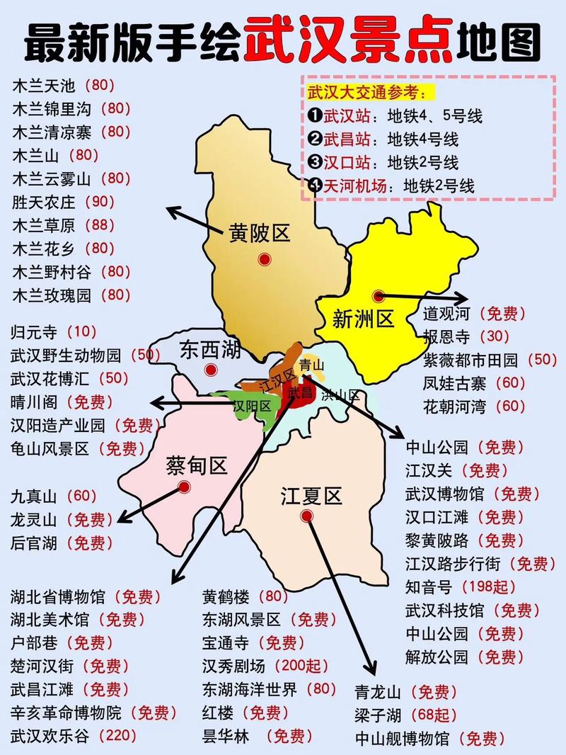 武汉市各区分界地图图片