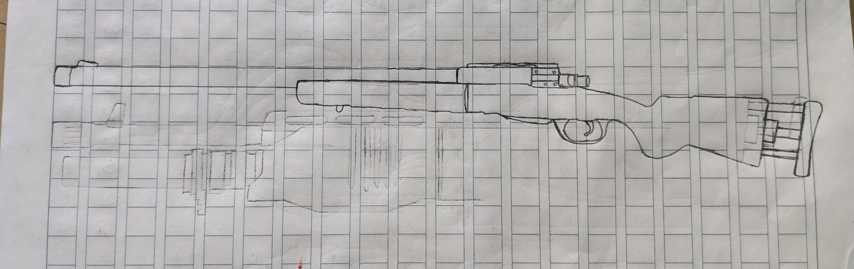 mk14素描图片