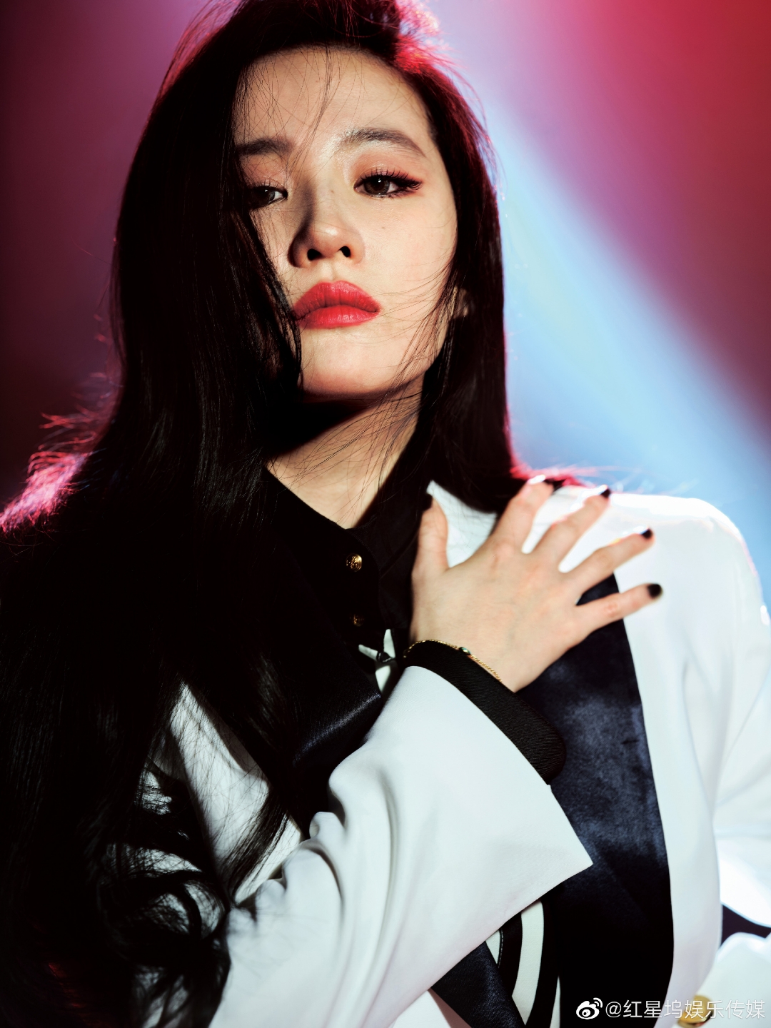 刘亦菲白色西装#刘亦菲