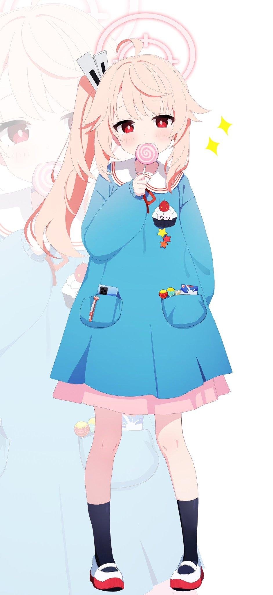 碧蓝档案# 还是小学的小夏,棒棒糖看起来很好吃的样子,让sensei也