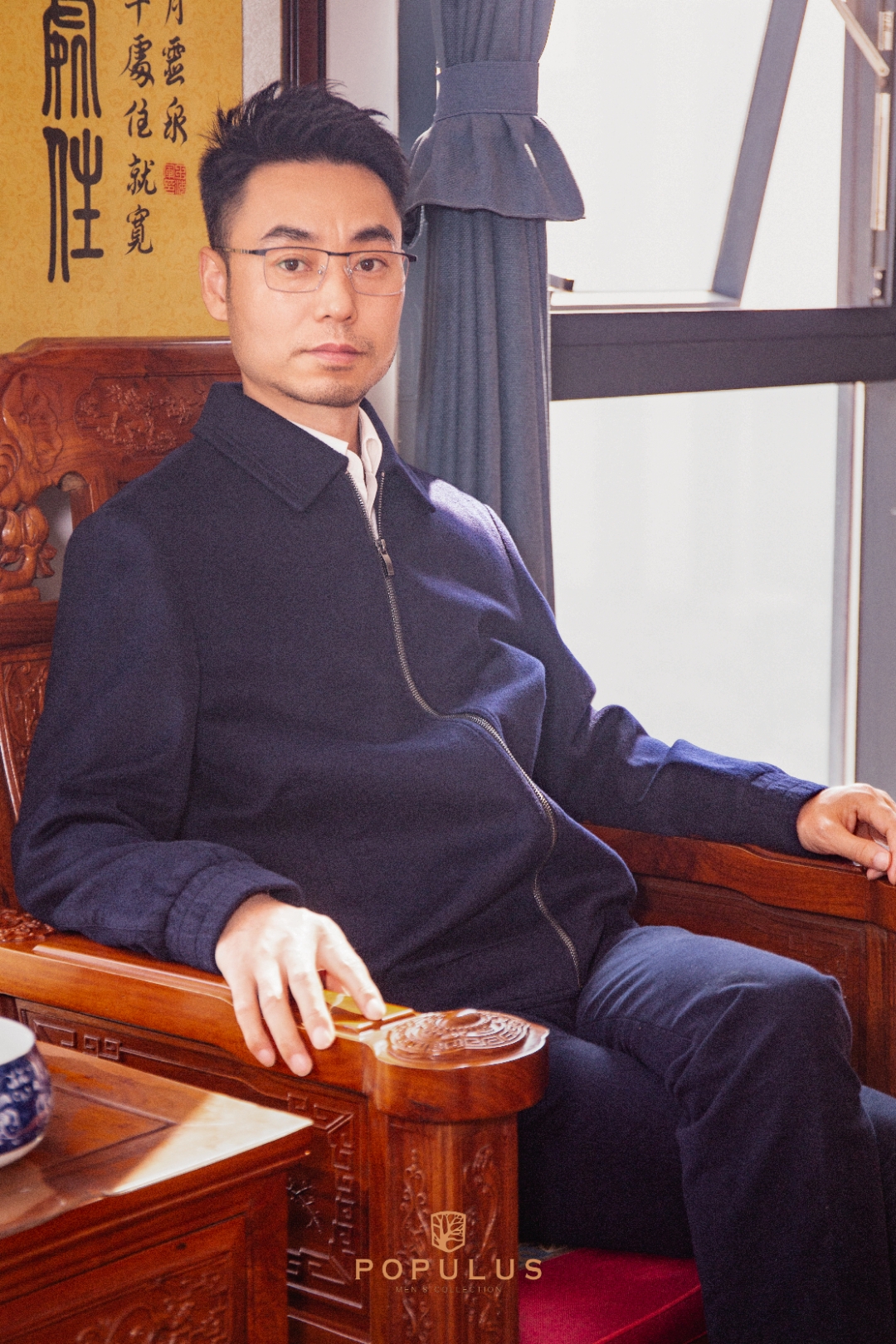 populus羊绒面料行政夹克,是对生活品质的执着追求