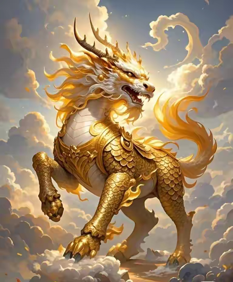 头像:麒麟呈祥瑞,消灾解难,百病皆去,小人远离