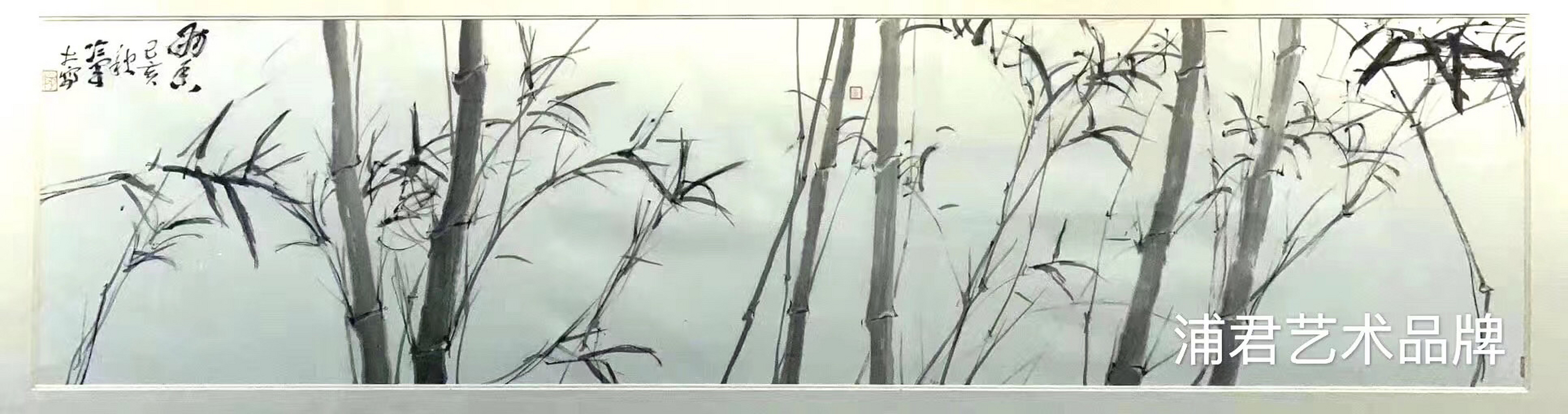 图2:冷军国画4平尺. 图3:冷军国画2平尺.