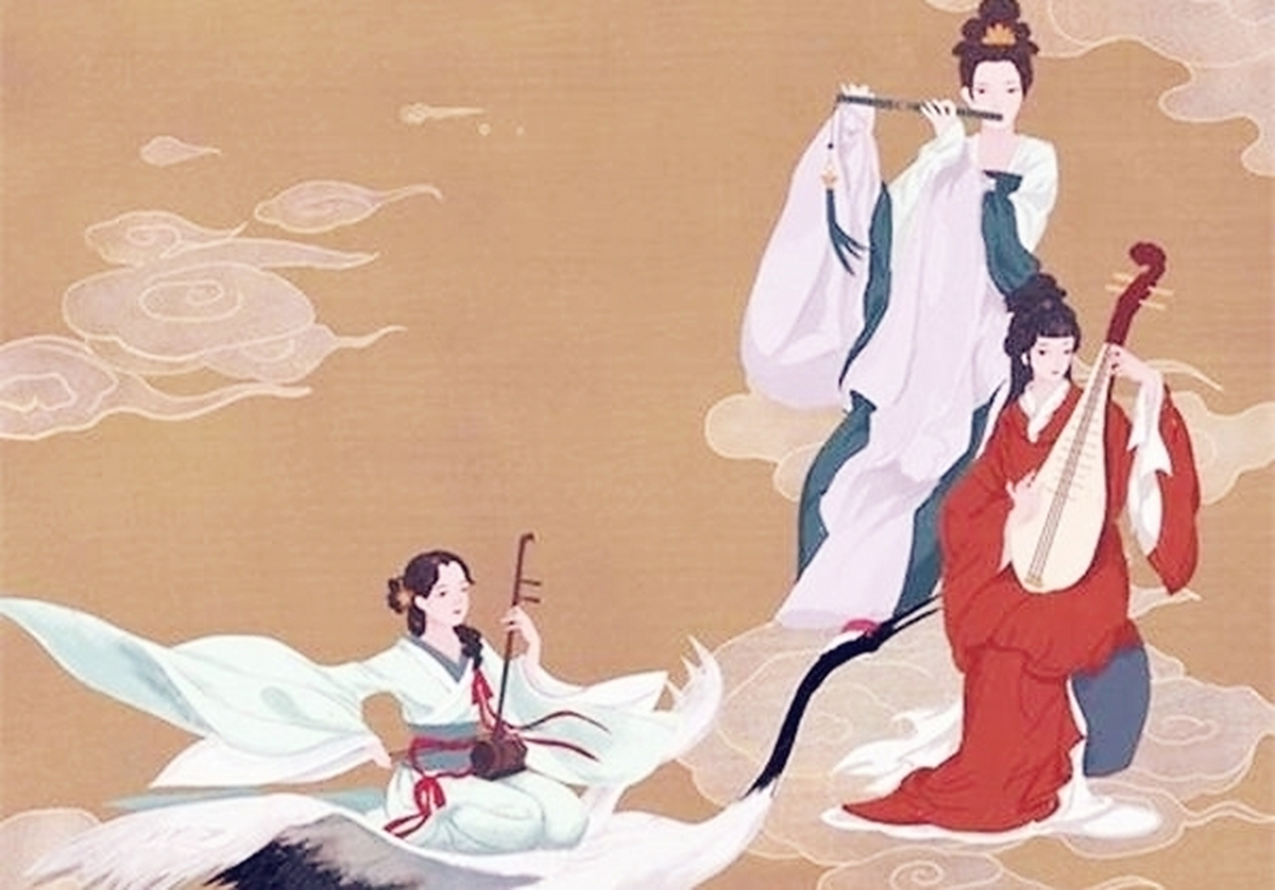 杜甫 这样美妙的乐曲非凡无比,人世间难以听到. 1