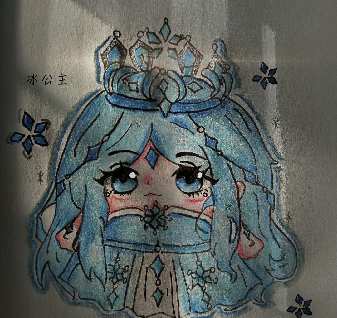 自制蛋皮冰公主求夸夸也是看最近有一些人自制蛋皮,我也自制了一下