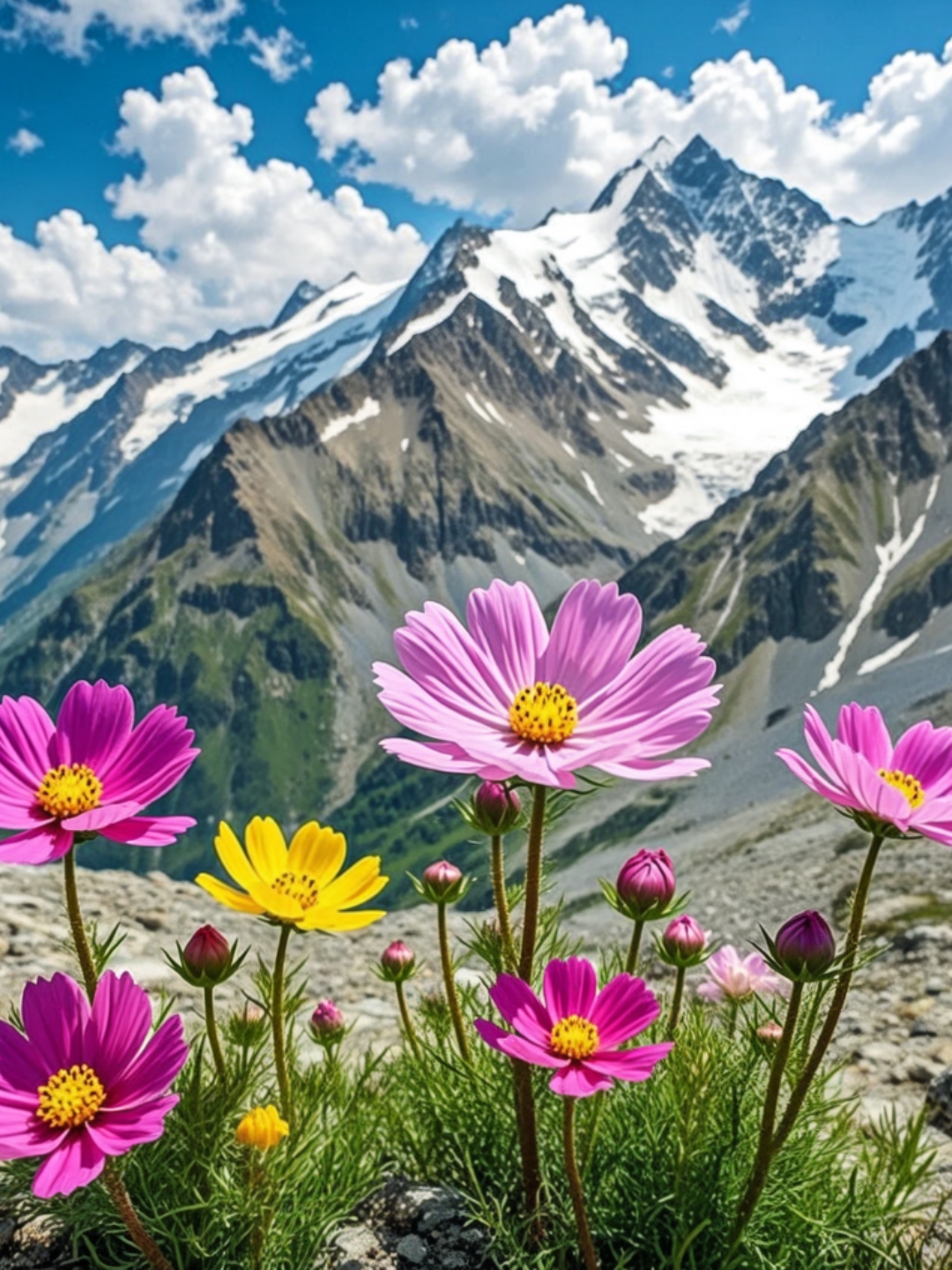 藏族有一个美丽的传说:不管是谁,只要找到了八瓣格桑花,就找到了幸福
