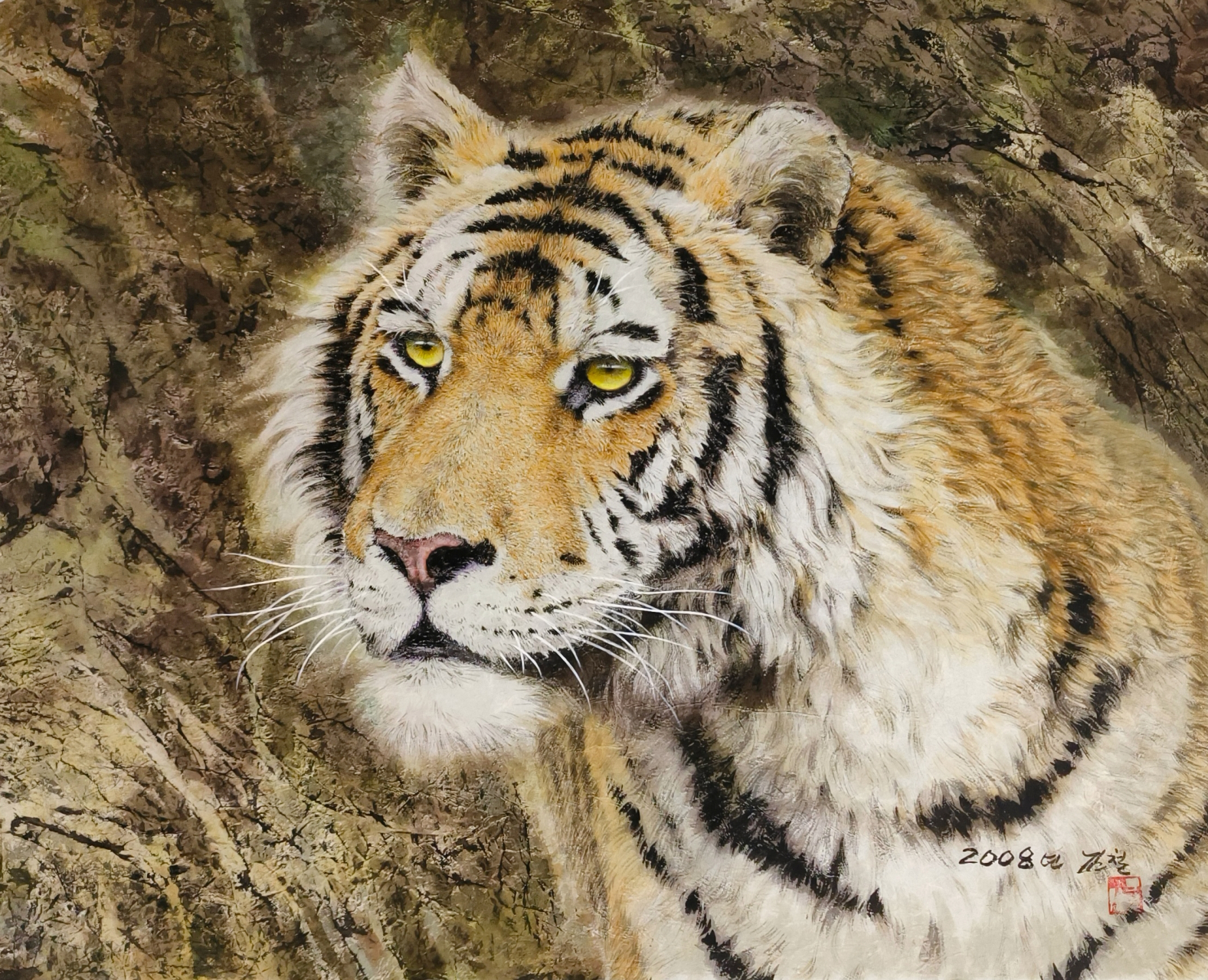 1982年毕业于朝鲜平壤美术大学, 现职:万寿台创作社朝鲜画创作团画家