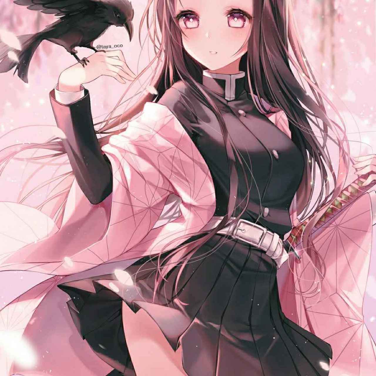 《鬼灭之刃》中蝴蝶忍,香奈乎和香奈惠三姐妹穿上好看的高中校服,你们