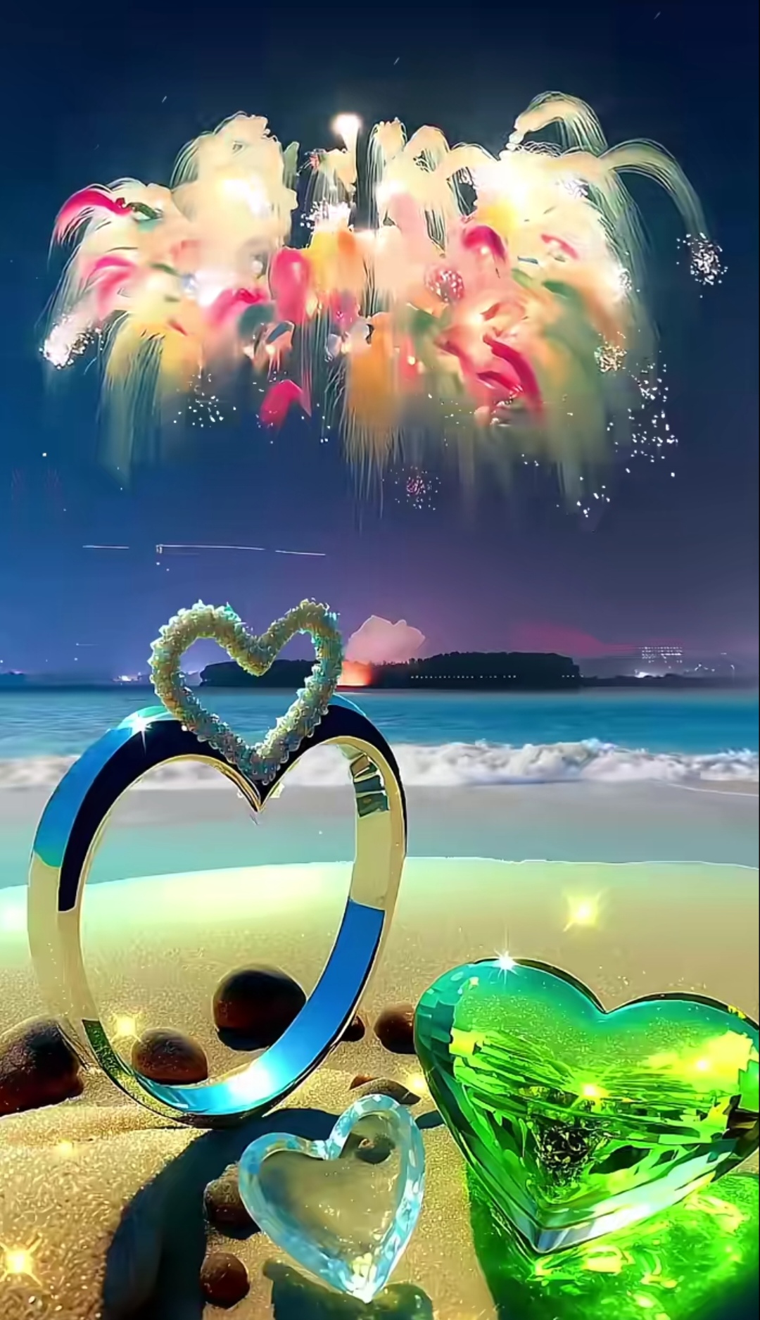 浪漫节日之夜,星空下的烛光晚餐,一切都仿佛沉浸在梦幻的氛围中.