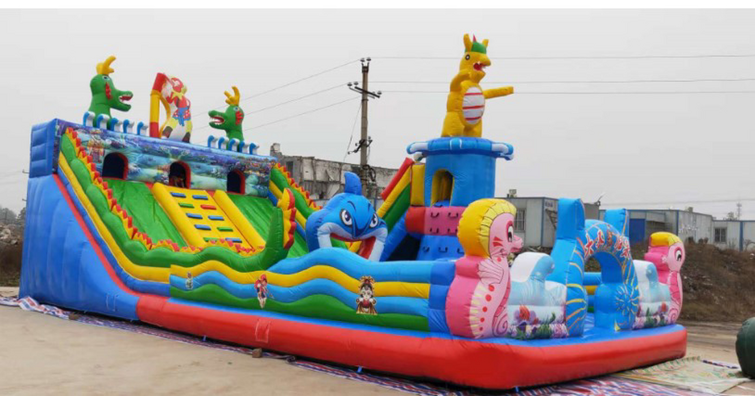 充气城堡 儿童乐园 蹦蹦床 气包 气模 气垫 户外 大型 跳跳床 滑滑梯