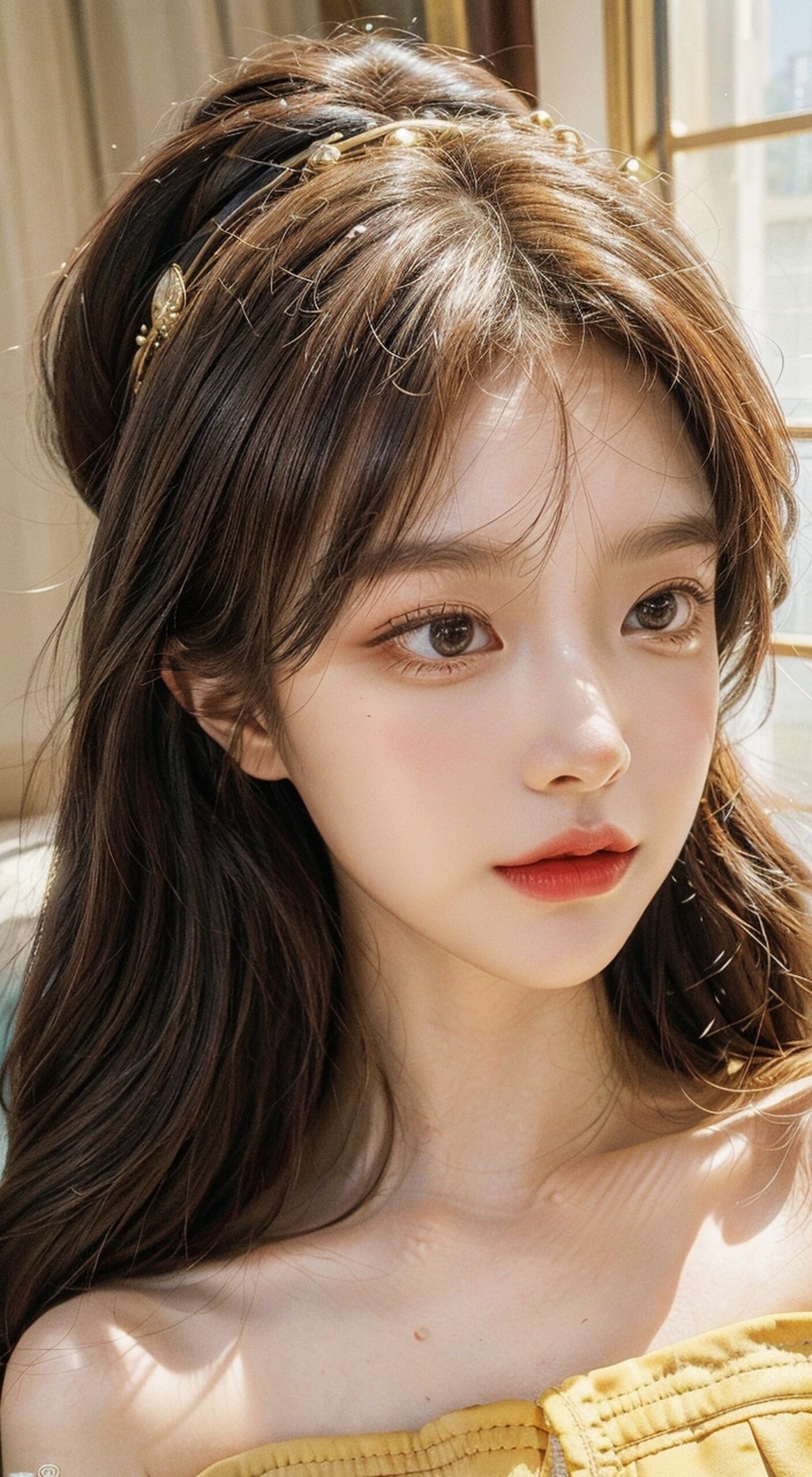 这位年轻的亚洲女孩,用她的眼神和微笑,传递出一种难得的纯净和温柔.