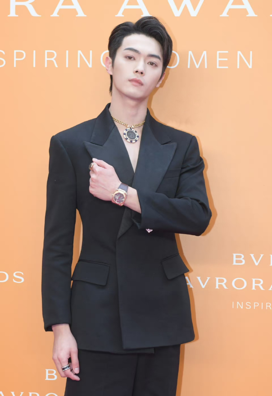 许凯宝格丽活动生图,又帅又贵气