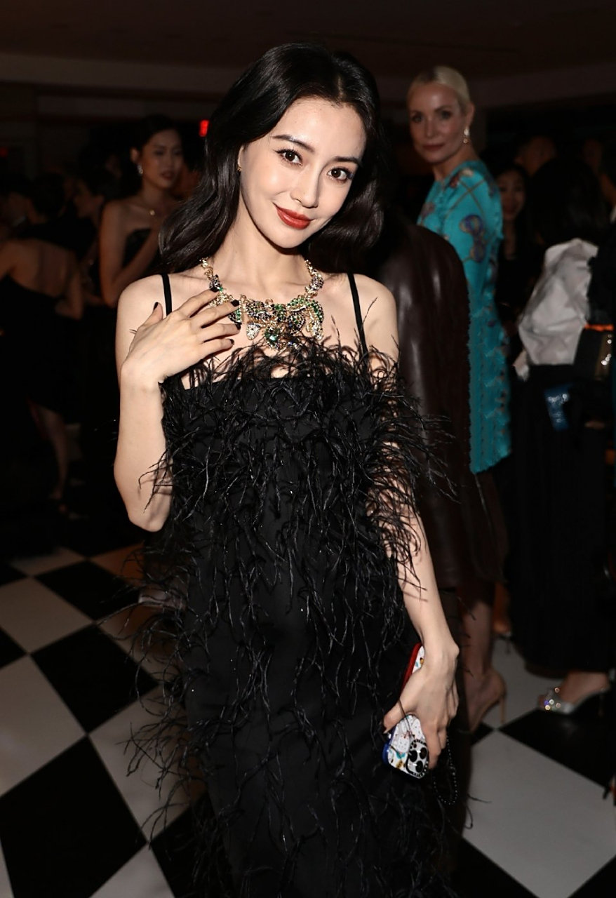 angelababy纽约品牌活动的媒体生图