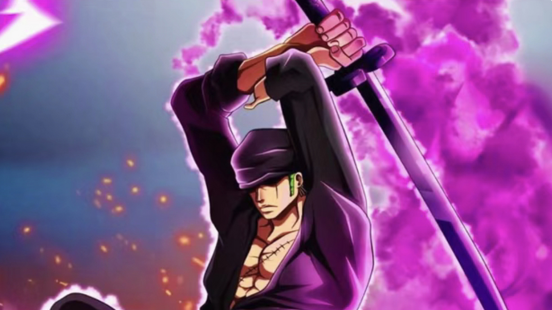 海贼王中索隆帅气的一面,收到新刀后更霸气 #动漫壁纸