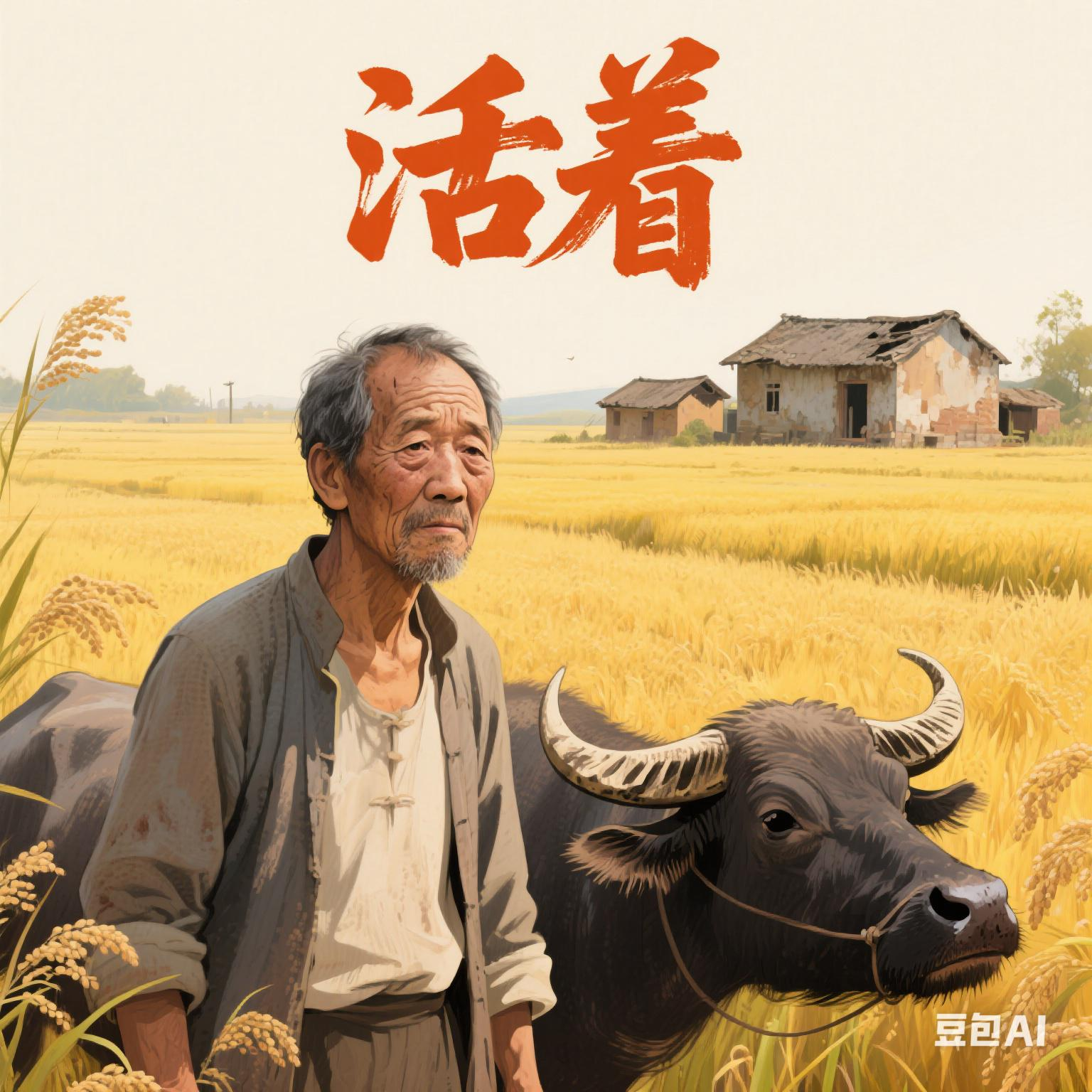 和我一起春日读书#当我翻开余华的《活着》,仿佛触摸到了生命最原始