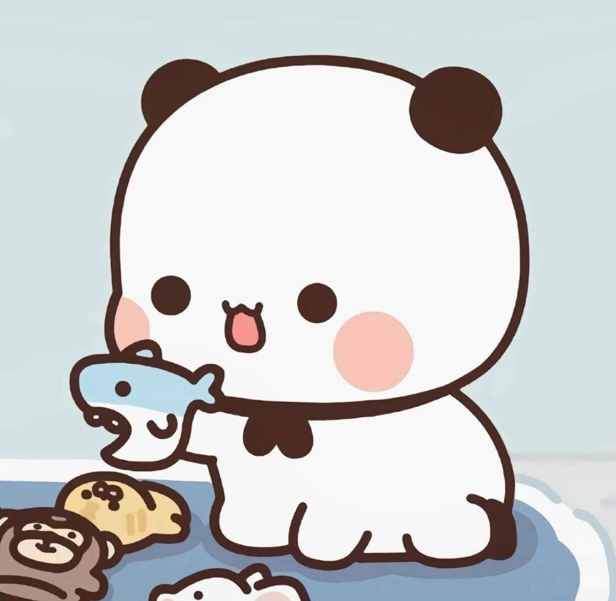 一一布布情侣头像,喜欢的宝宝礼貌拿图