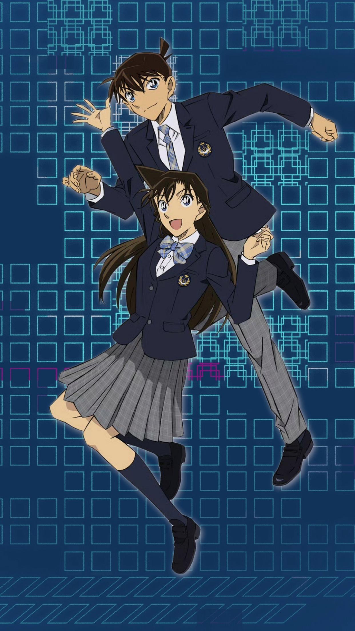 新兰新校服情侣装,你喜欢吗?#名侦探柯南