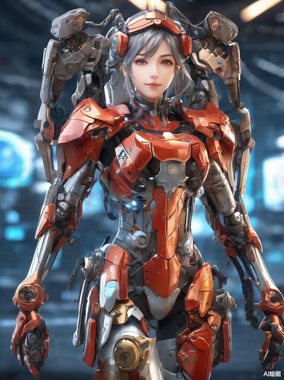这位女性机甲战士简直不要太酷!