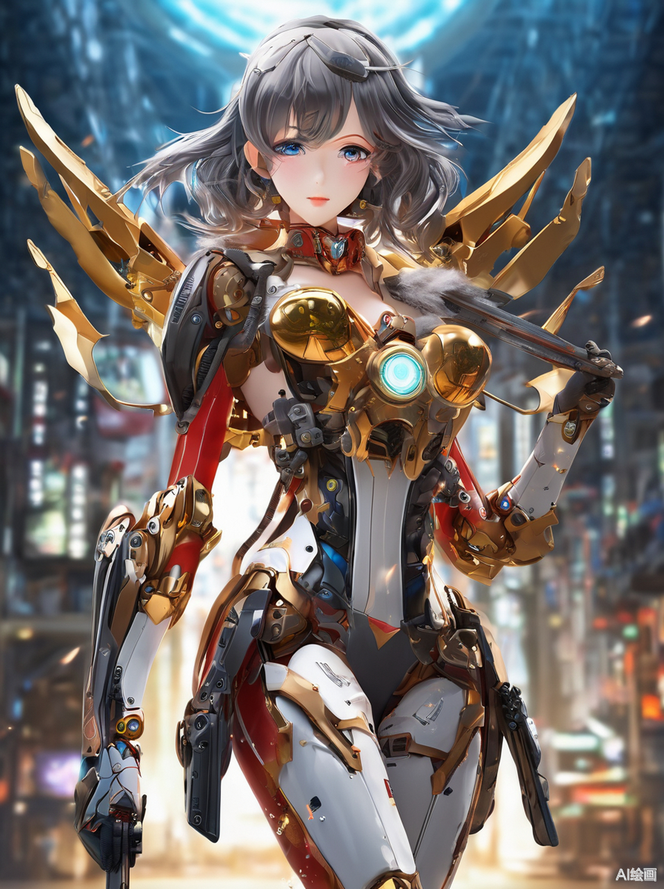 【超震撼的未来感女性角色分享99】  第一次看到这个角色,真的被