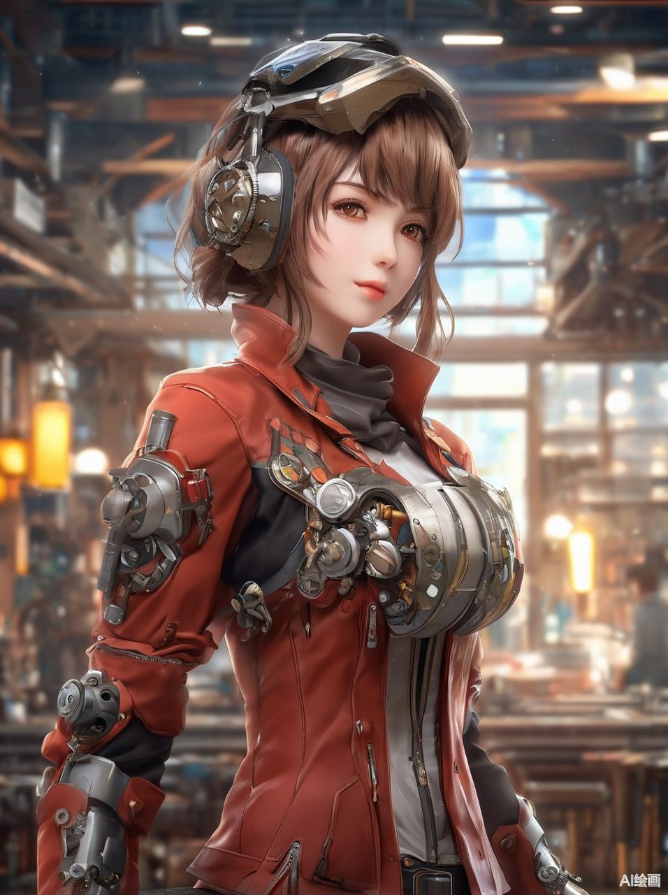 惊艳亮相97  9015风暴来袭,一位身穿红色机甲的女性战士破空而