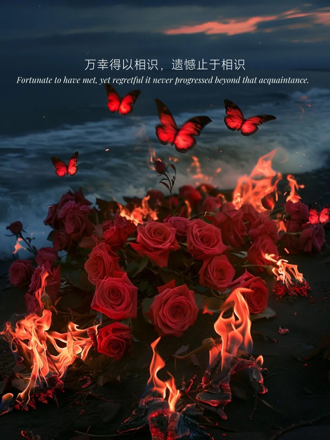 纵然我有千万种想见你的念头却再也找不到一个能见你的身份生活