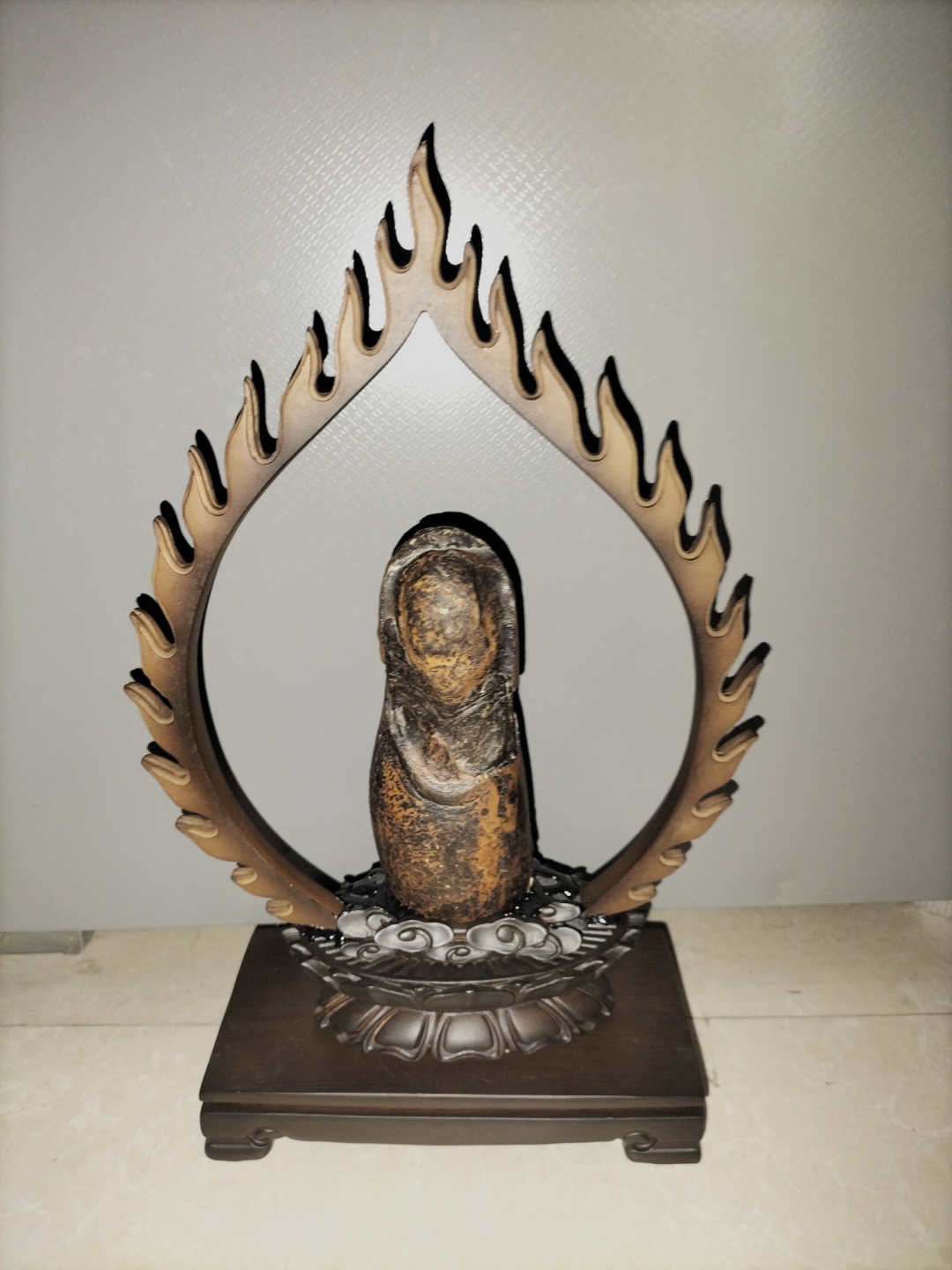 天然埃及玛瑙之象形石心中有佛 规格,14