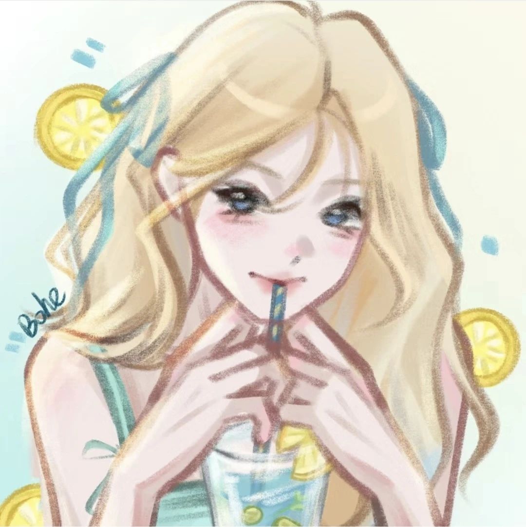 夏日水果汽水女生头像