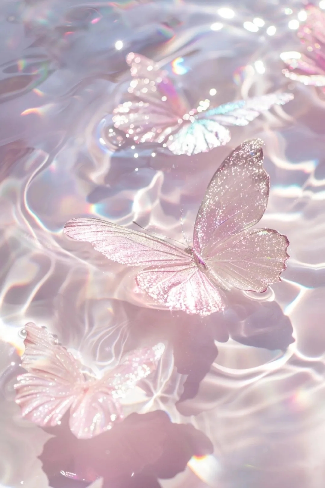 🦋梦幻蝴蝶舞,温柔粉色梦境💖  💫第一眼看到这幅画面,仿佛被带