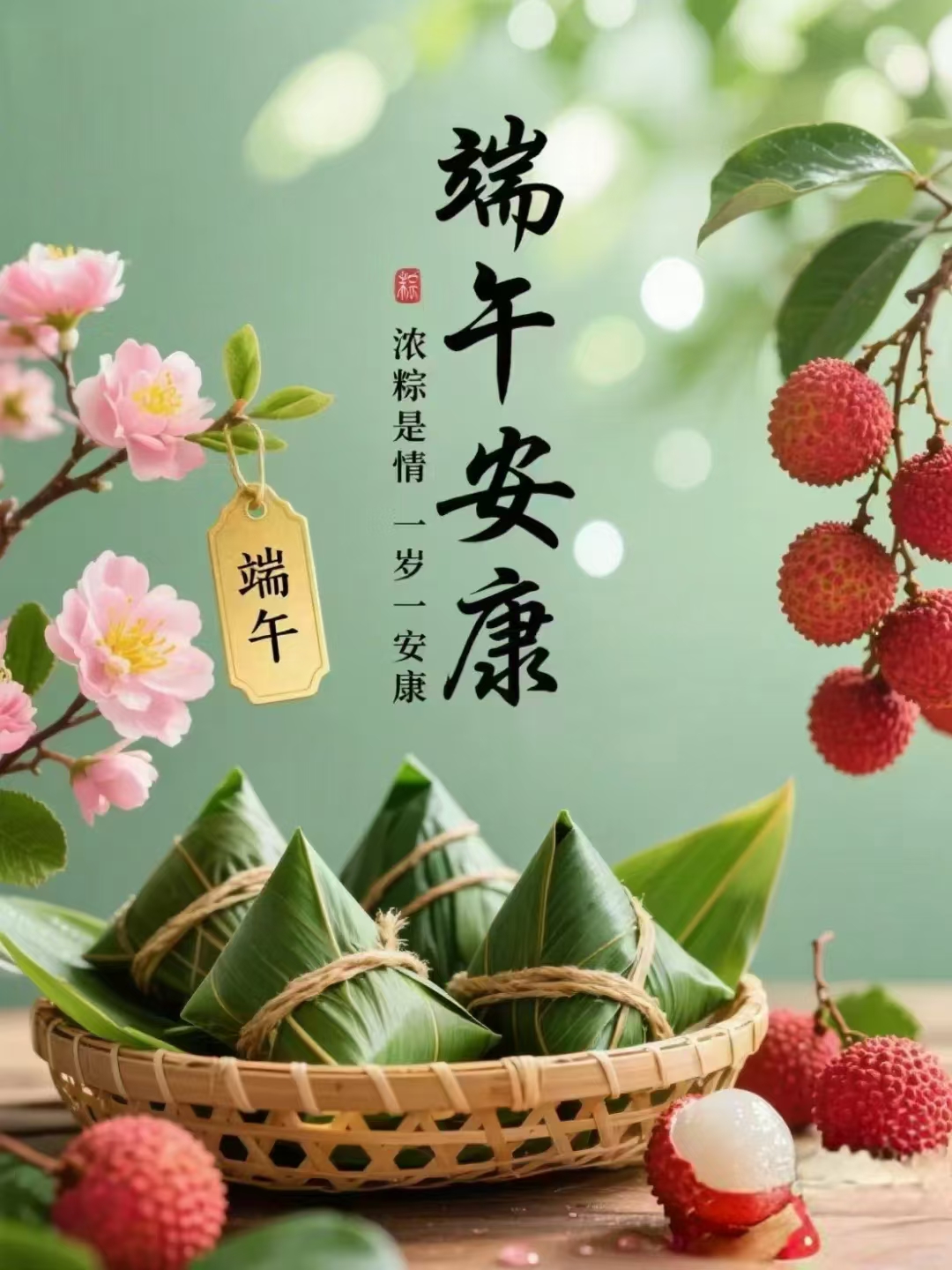 端午安康,粽香情浓,您和家人幸福安康,岁岁平安!