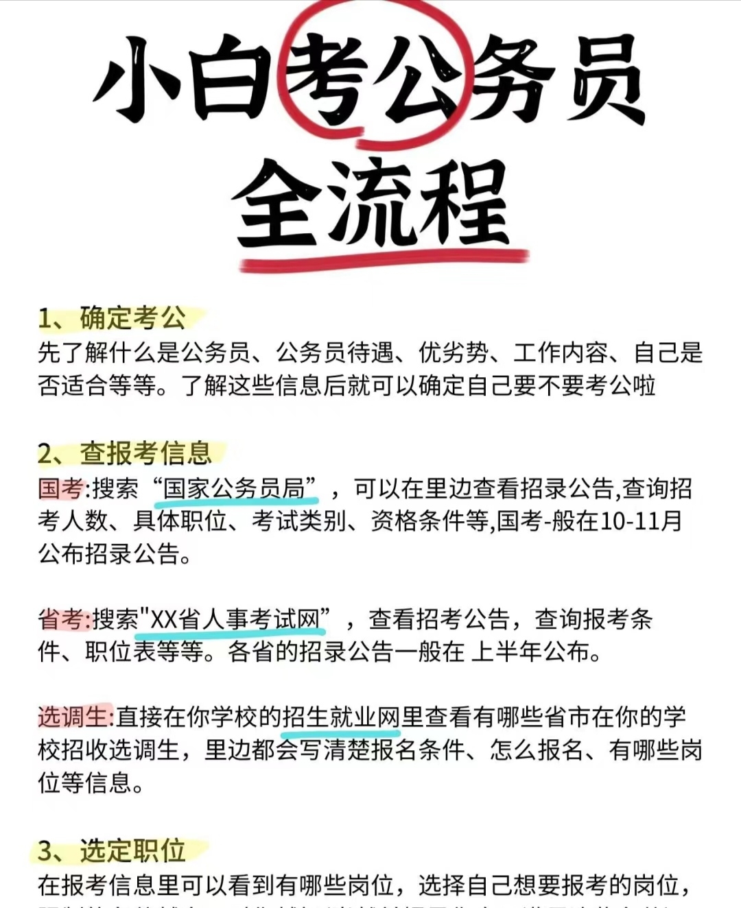 �考公流程全解析,助你成功考取公务员