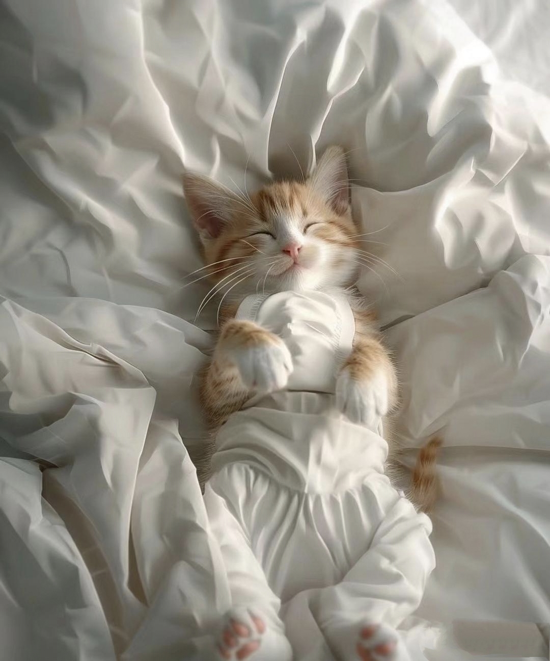 它的小身躯显得格外柔软可爱.画面显得那么地和谐温馨