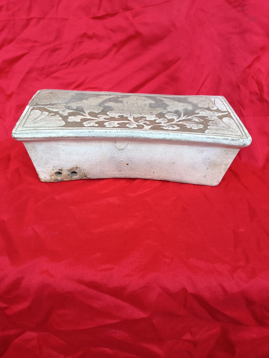 元代磁州窑花卉纹瓷枕全品