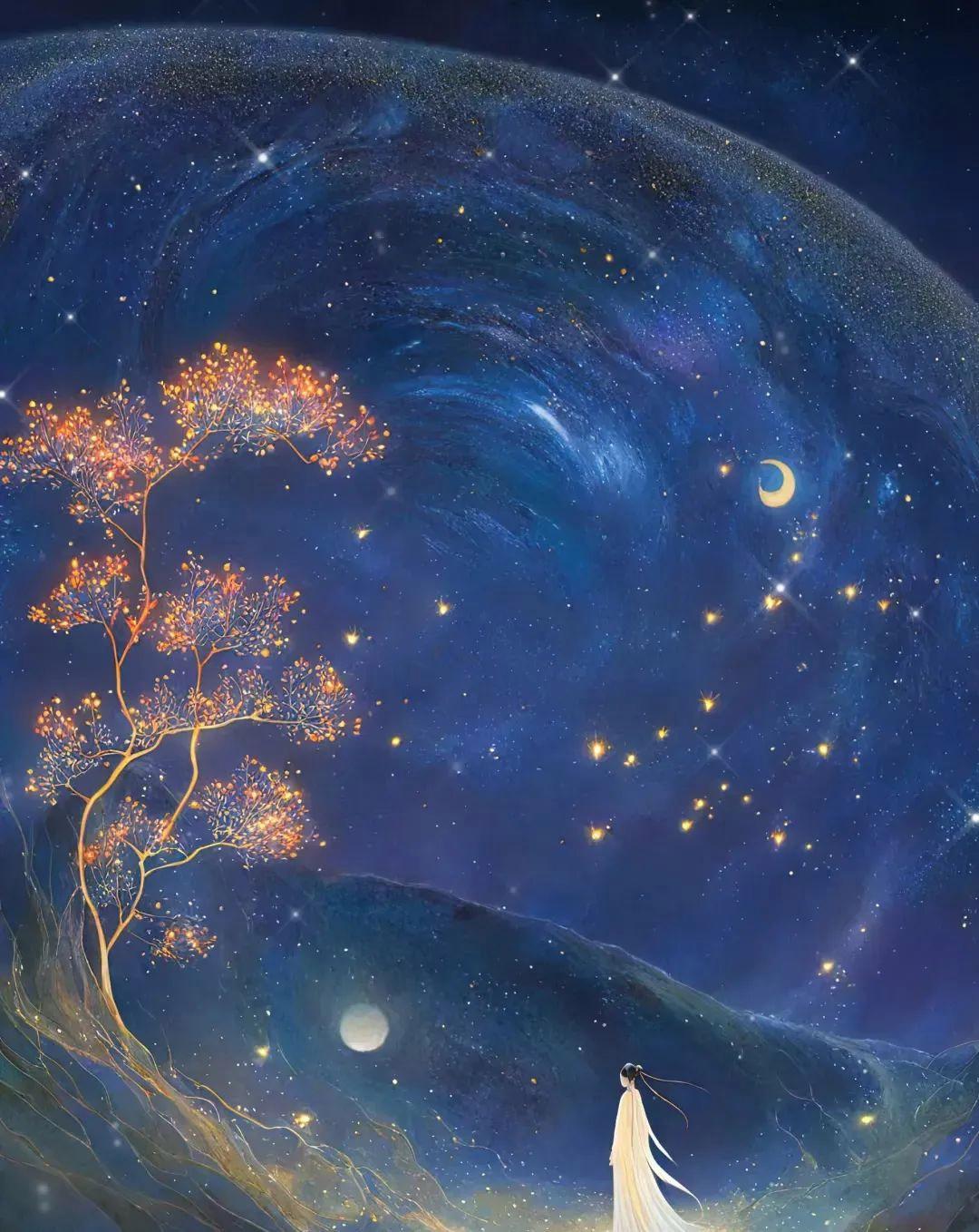 星光闪闪仙气飘飘壁纸 #壁纸##手机壁纸# #背景图##记录我的浪漫生活