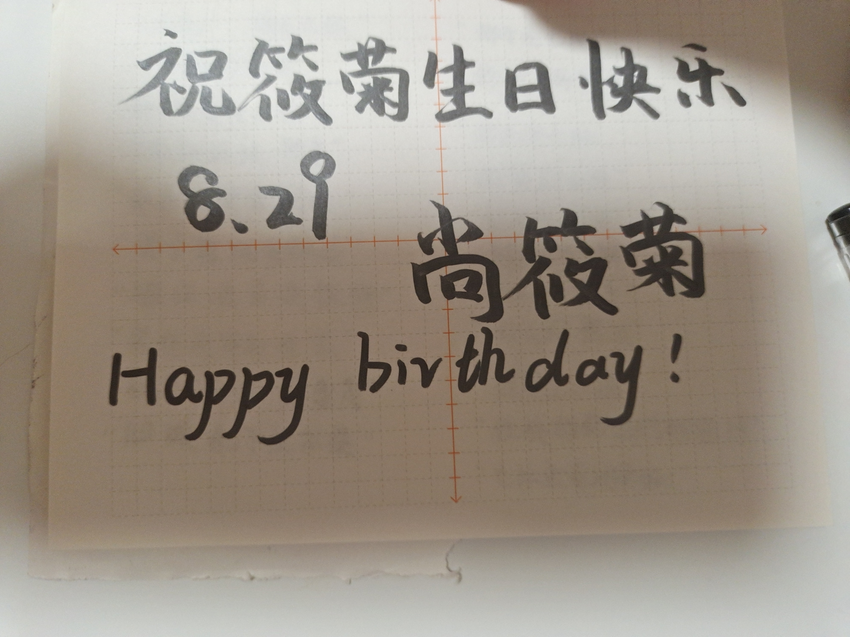 筱菊生日快乐 发的提前了,明天没时间,提前祝筱菊生日快乐