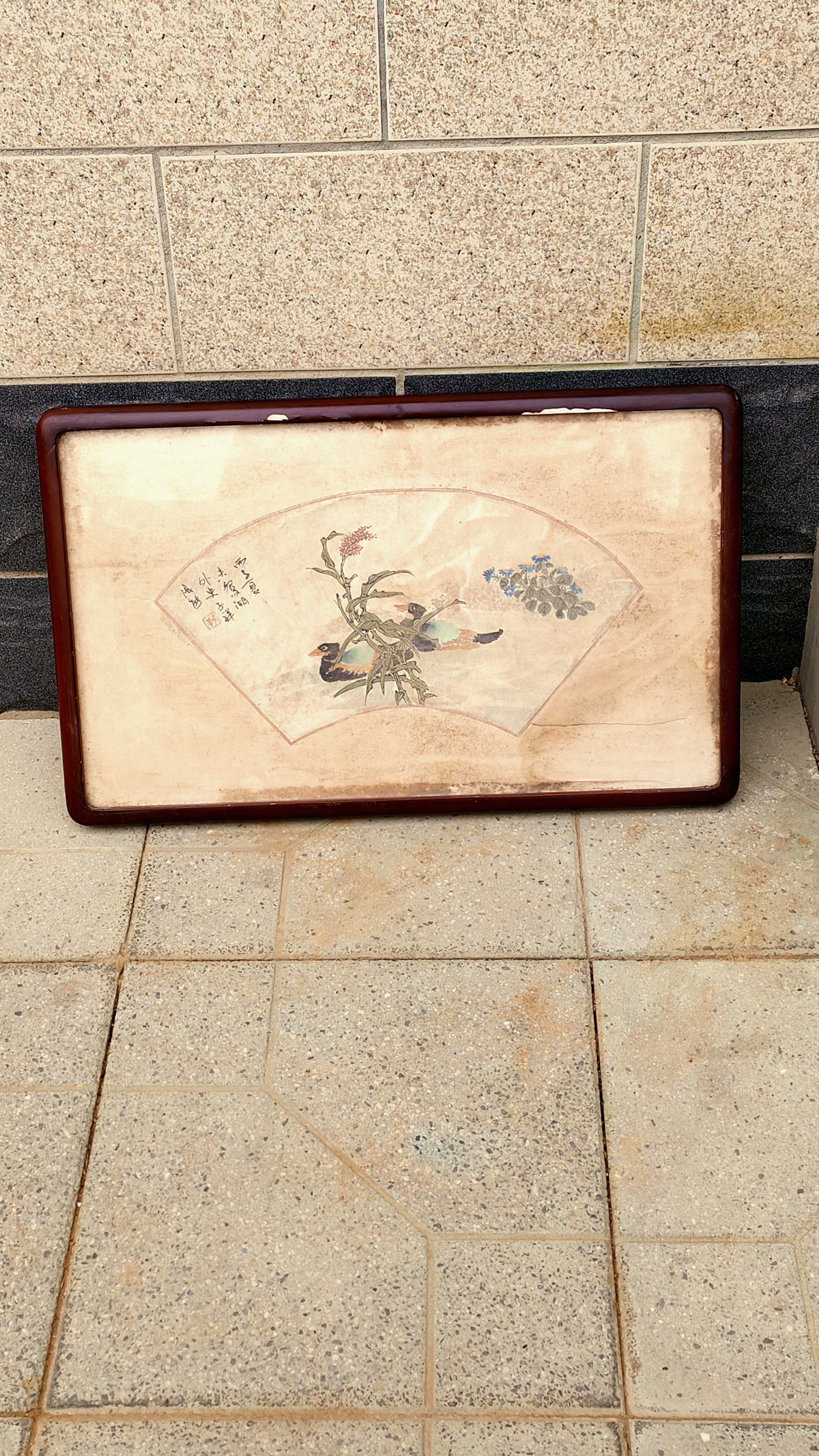 488号,清代著名画家【张熊】书画作品,尺寸62-40厘米,包老保真