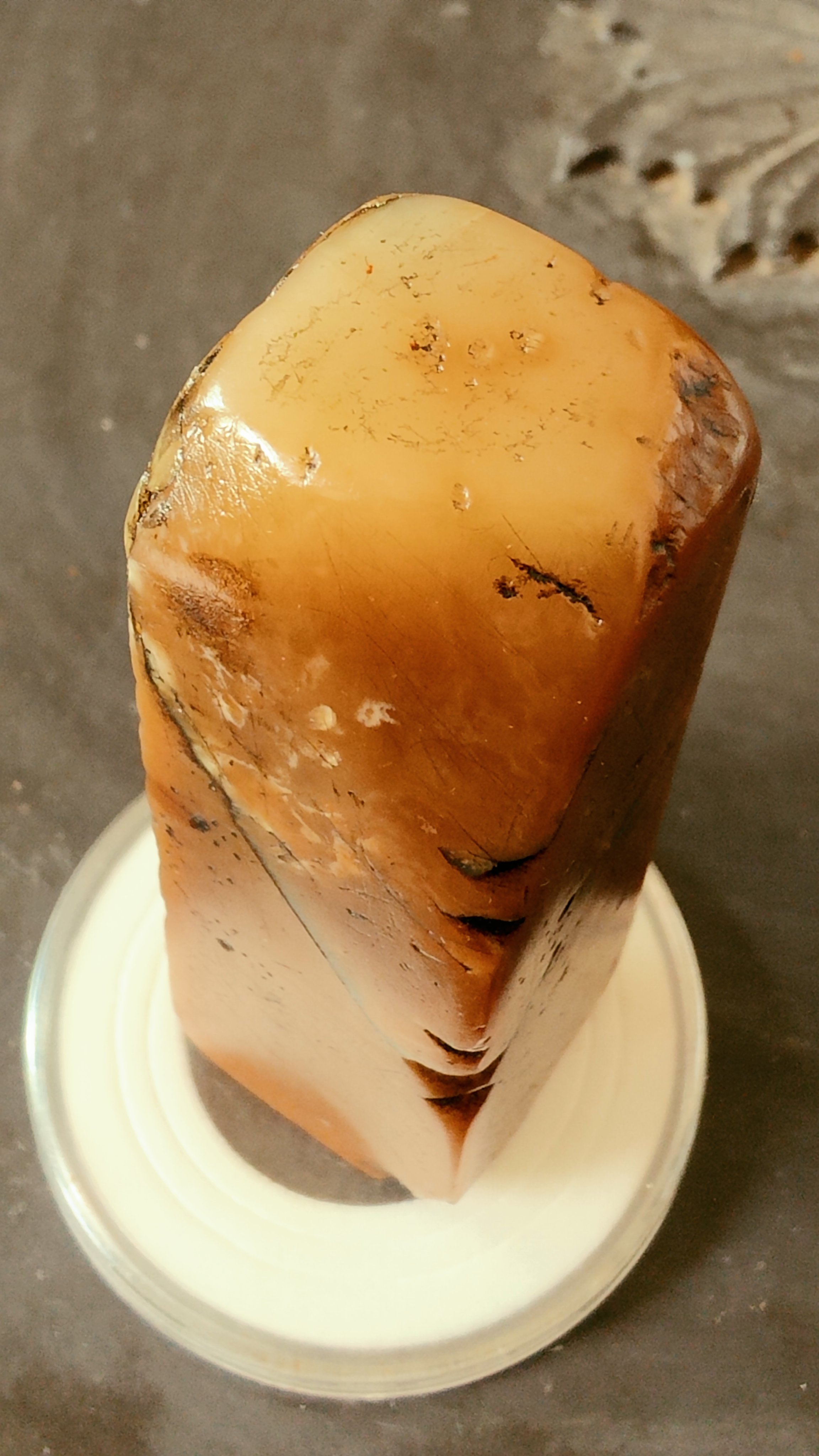 清代寿山石田黄印章,著名篆刻家【赵之深】款,尺寸7.3-2.