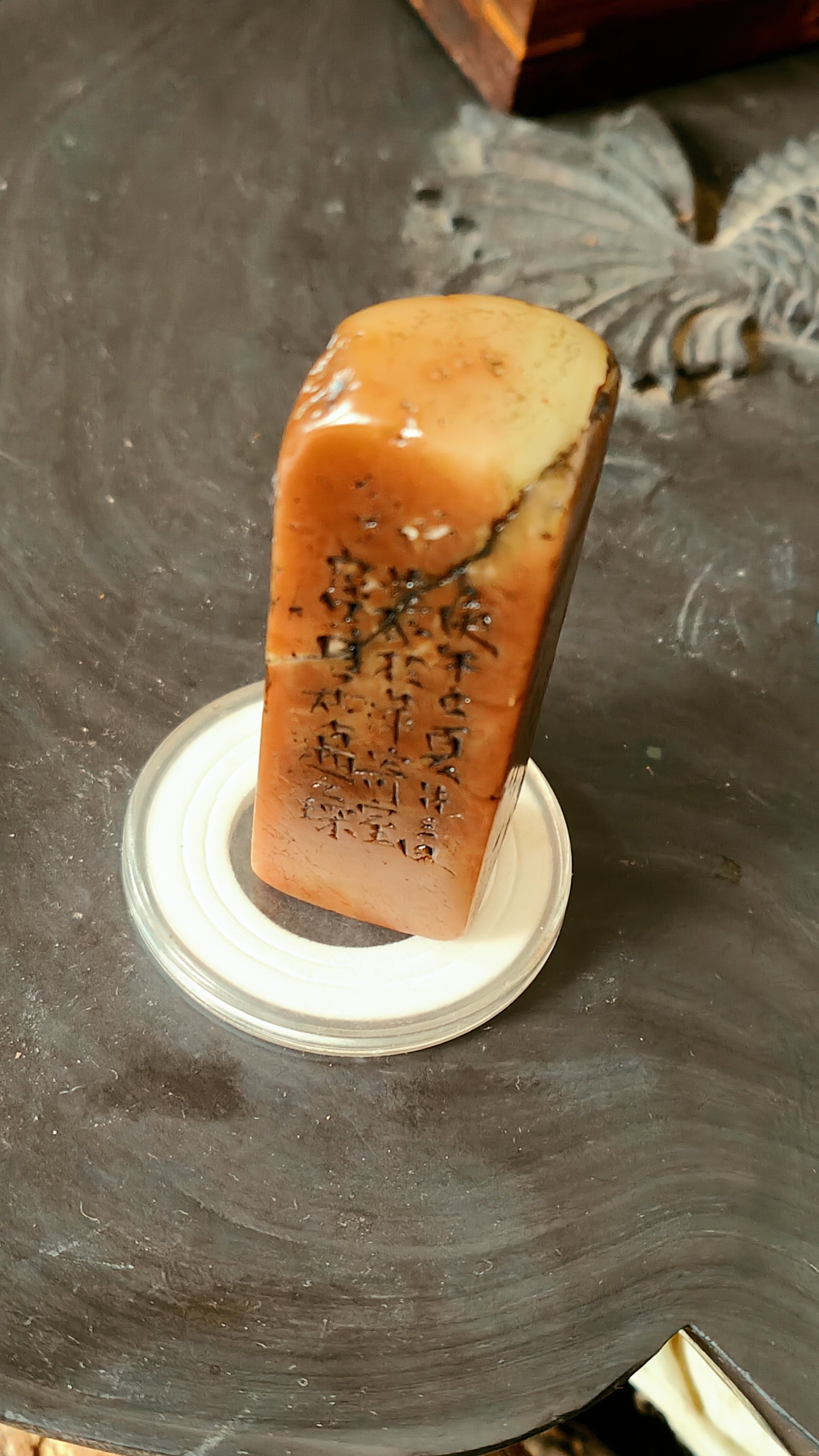 清代寿山石田黄印章,著名篆刻家【赵之深】款,尺寸7.3-2.