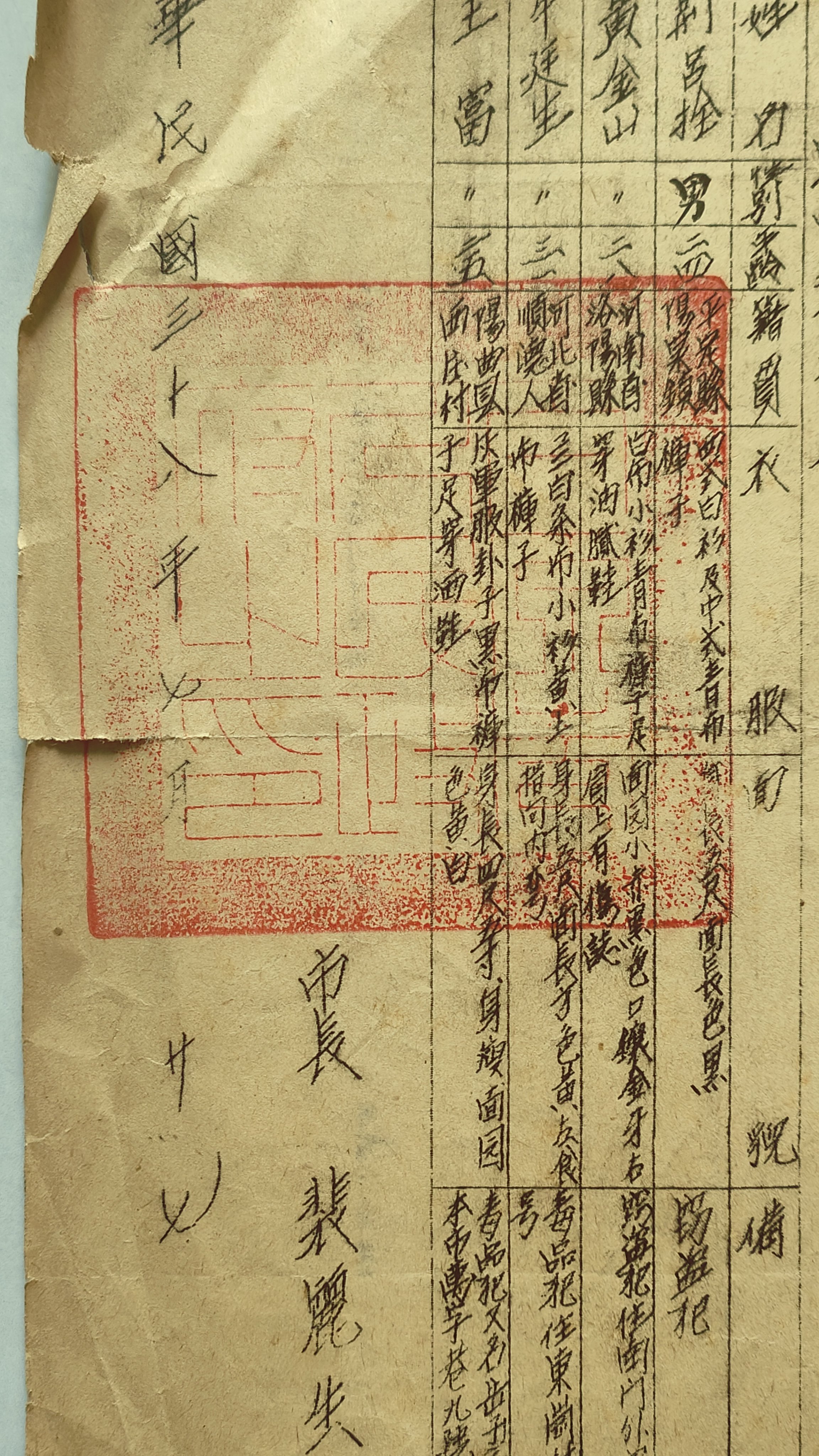 151号,中华民国三十八年,太原市人民政府【通令】盗窃犯越狱缉拿通缉