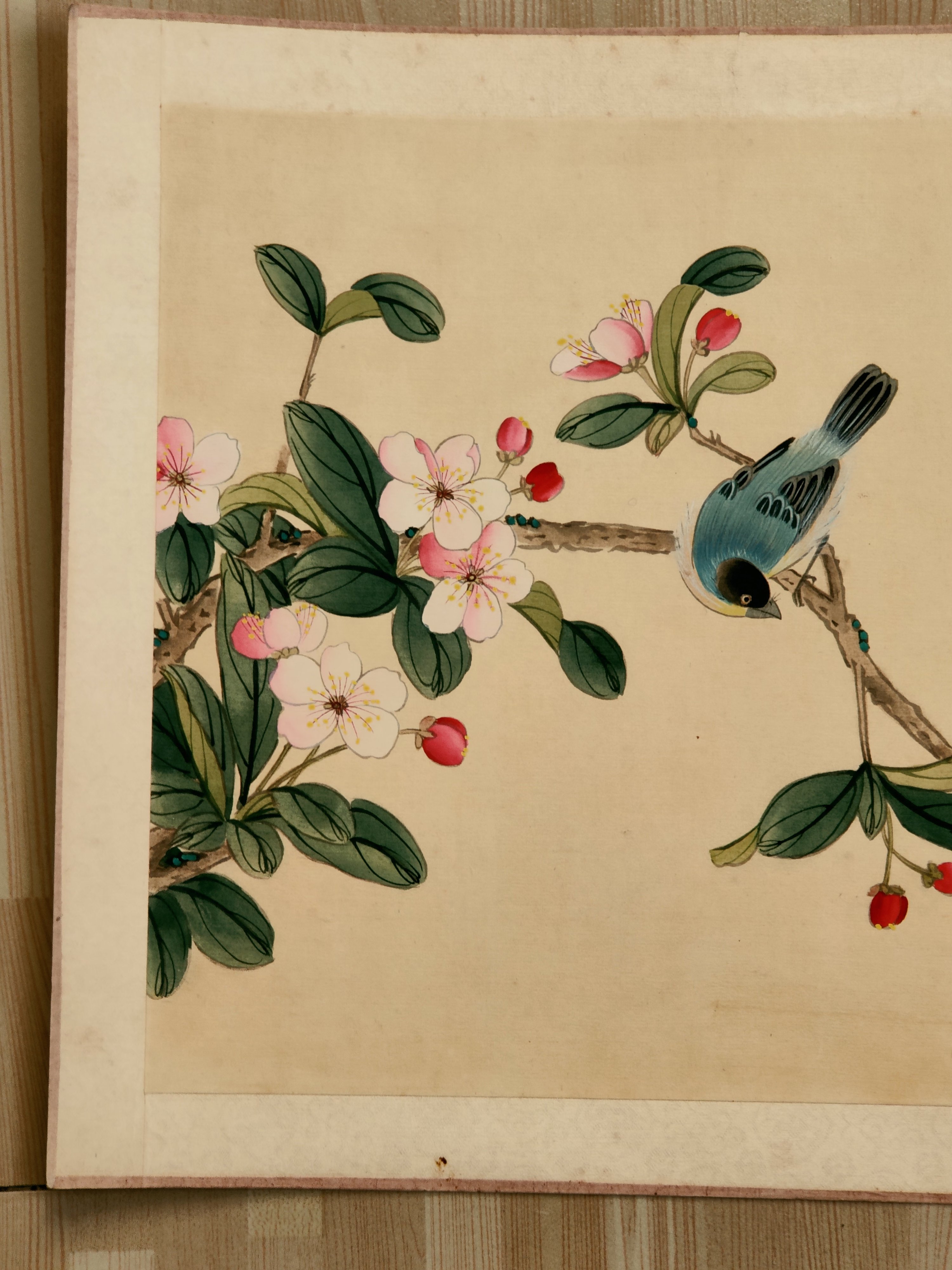 387号,著名画家【康子安】花鸟作品,尺寸40-30厘米