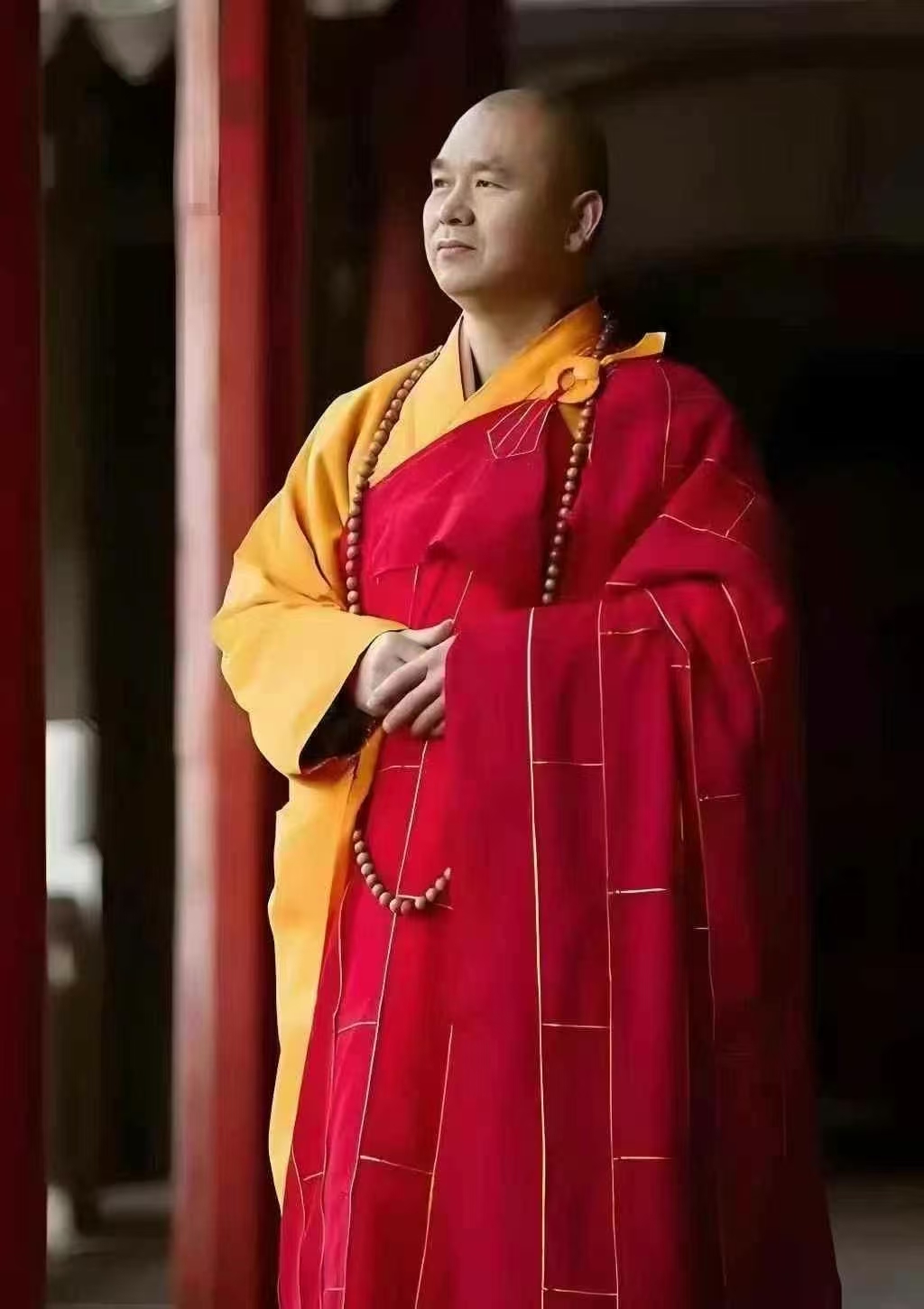 隆相法师书法,34×68,现任江苏省政协常委,中国佛教协会副秘书长,中国