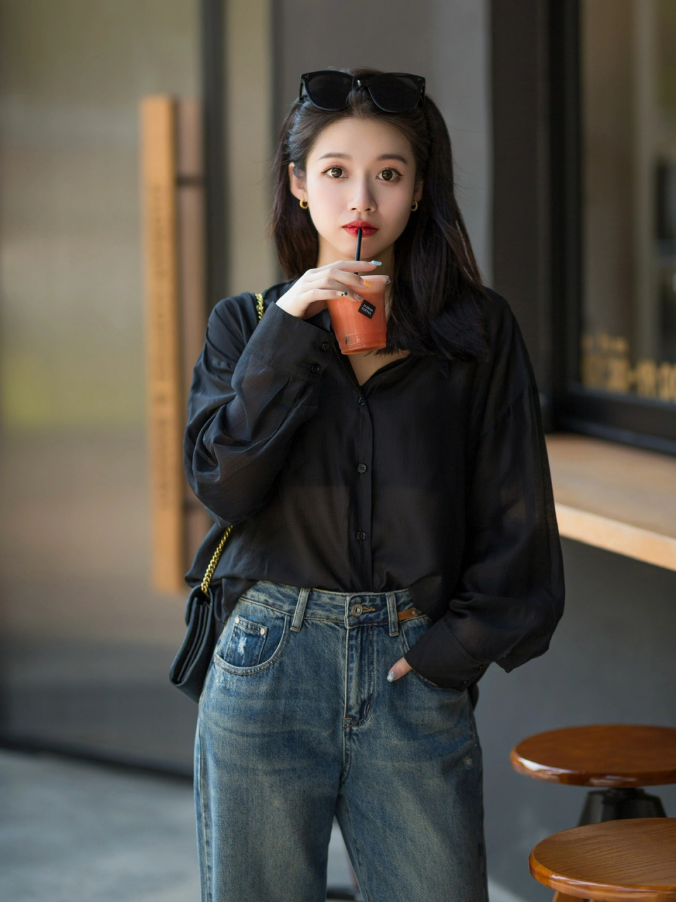 黑衣女神来啦91!