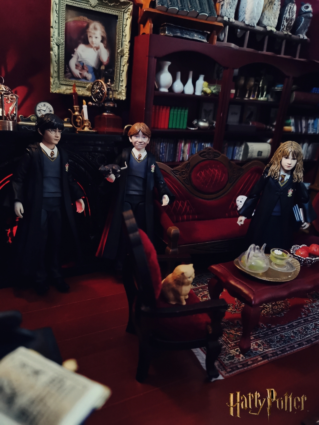 harry potter 微缩场景 格兰芬多公共休息室