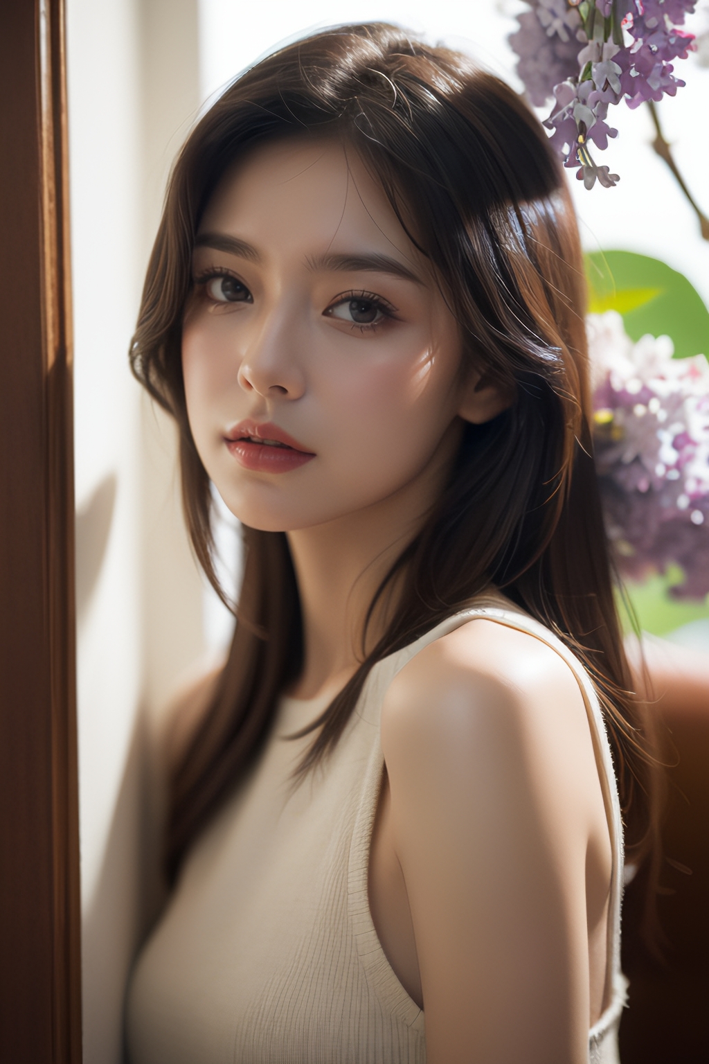 🌸未来穗香,这个名字如同她的外貌一样,充满了东方的韵味和未来的