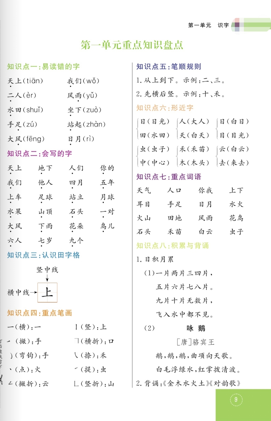 包含人教版一年级语文上册教案（全册）的词条