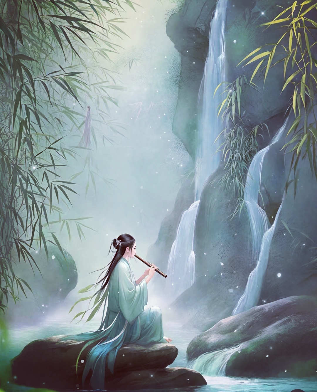 渔家傲  玉指轻拨琴上水 〗  玉指轻拨琴上水.弦音缀起倾心蕊