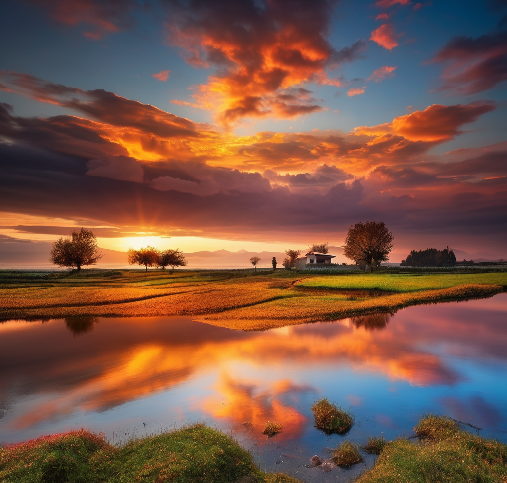 美图欣赏:晚霞,这位自然界的神奇画师,在天际间自由挥洒,将天际染成了