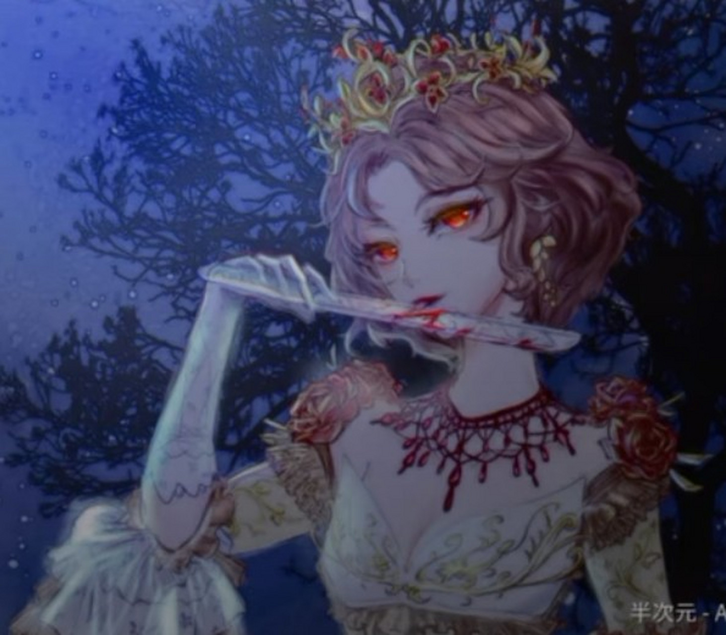 第五人格红夫人动漫头像"在月晦来到之前,选择你的命运.